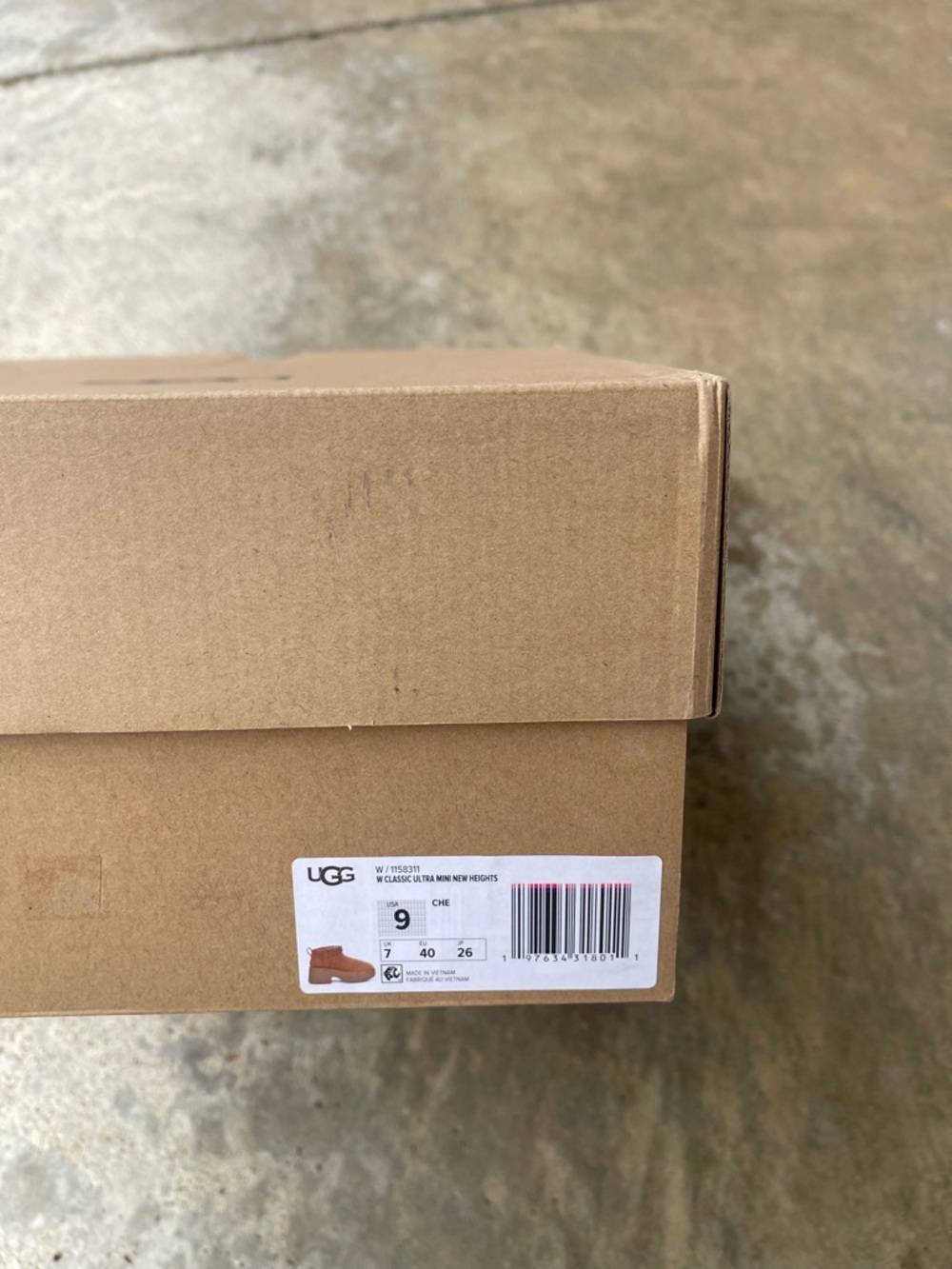 NWT UGG Classic Ultra Mini New Heights Chestnut Womens Size 9 Boot Platform - Picture 8 of 8
